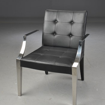 Sessel, Driade Monseigneur Schwarzes Leder - Philippe Starck