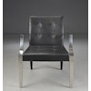 Sessel, Driade Monseigneur Schwarzes Leder - Philippe Starck