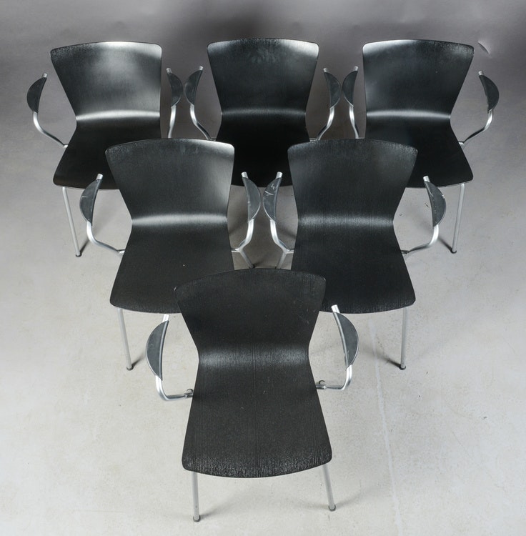 6 x Konferenzstühle, Fritz Hansen Vico Duo