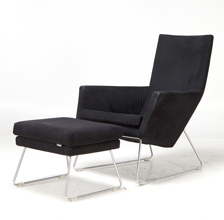 Lounge Sessel mit Ottoman, Label Don - Van den Berg