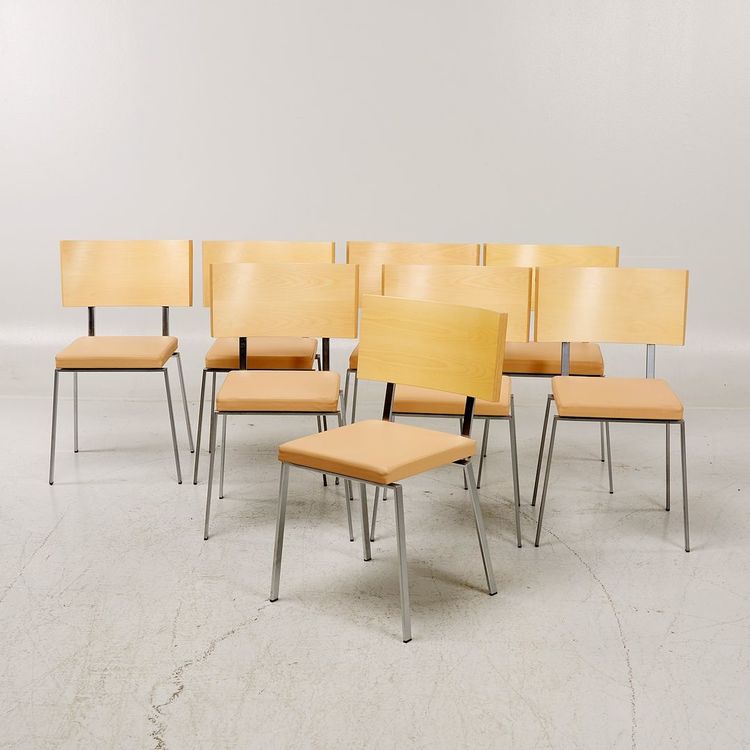 8 x Konferenzstühle / Esszimmerstühle, Karl Andersson & Söner Trippo - Ulla Christiansson