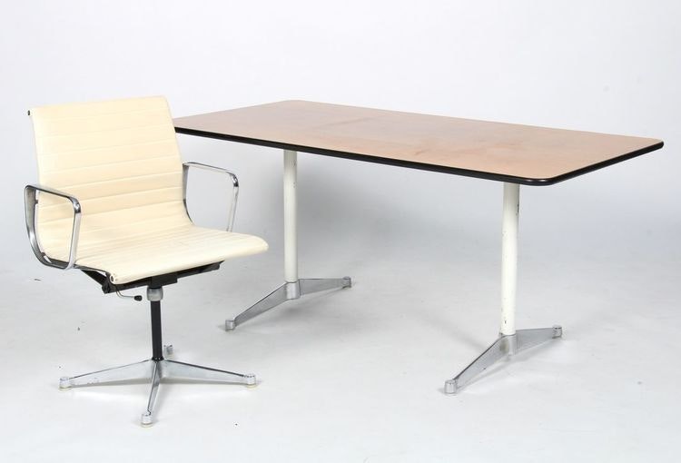 Vintage Office Gruppe, Herman Miller / Vitra EA-108 & Segmented Table -  DesignerMobel.com - Gebrauchte Designermöbel online