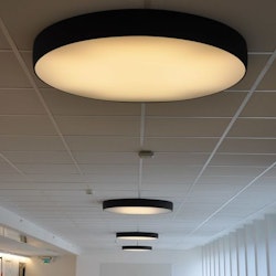 SuperModular Flat Moon - Deckenlampe, Schwarz Ø 100 cm