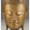 Große Buddha Maske aus Thailand auf Ständer - 93 cm hoch