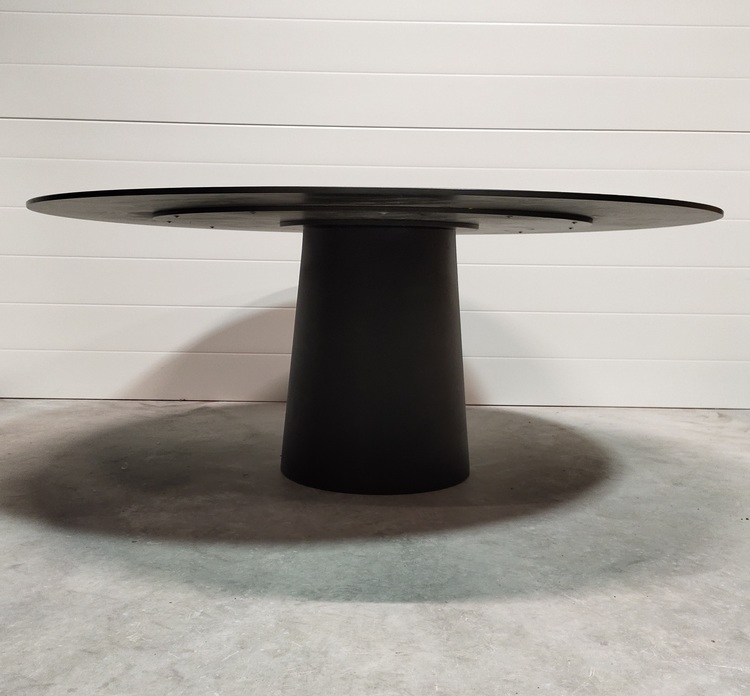 Runder Tisch, Moooi Container Table 180 cm Schwarz - Marcel Wanders