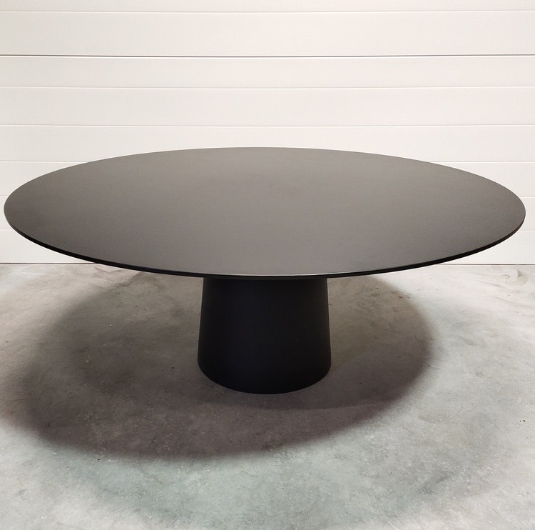 Runder Tisch, Moooi Container Table 180 cm Schwarz - Marcel Wanders