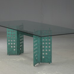 Konferenztisch / Esstisch, Glastisch 240 cm  