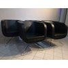 5 x Sessel, Skandiform Lounge - Schwarzes Leder