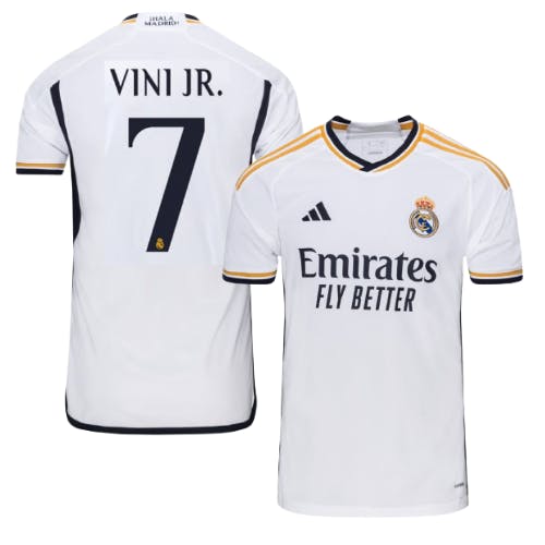 Barn Fotbollströja, Vinicius Jr, Real Madrid (Hemma), Tröja