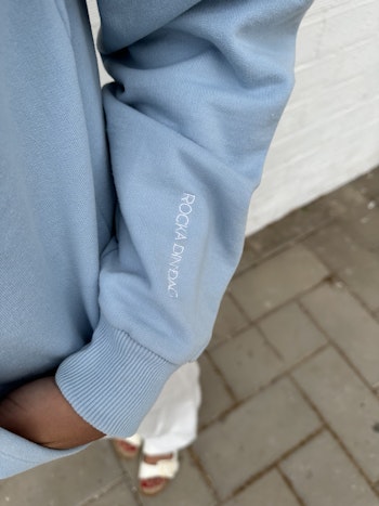 Positivity is Power - Blå Hoodie