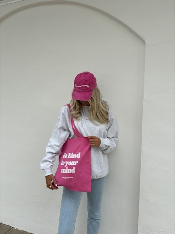 Be kind to your mind - Rosa Tygpåse