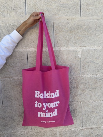 Be kind to your mind - Rosa Tygpåse