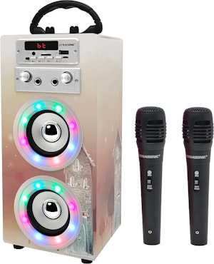 Dynasonic Karaoke Maskin Med Mikroner