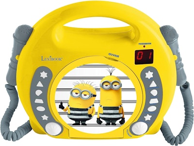 Minions CD-spelare med 2 mikrofoner