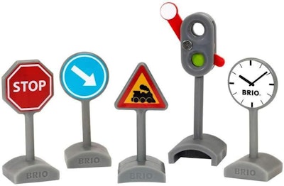 BRIO World 33864 Set med Trafikskyltar