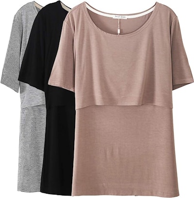 Kortärmad Amningstopp 3pack