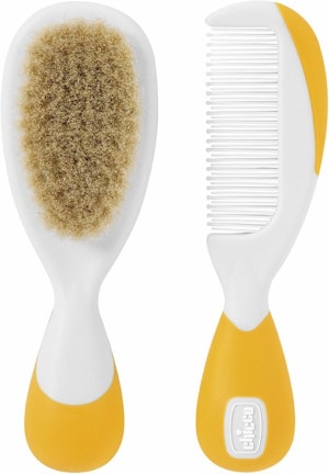 Chicco Set med babyhårborste och kam, Orange