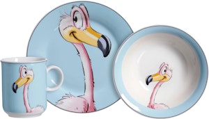 Ritzenhoff & Breker Barnservis I Porslin Flamingo