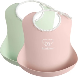 BabyBjörn Haklapp 2-pack Blekgrön/Blekrosa