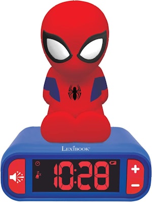 Spiderman Väckarklocka Med 3d Nattljus