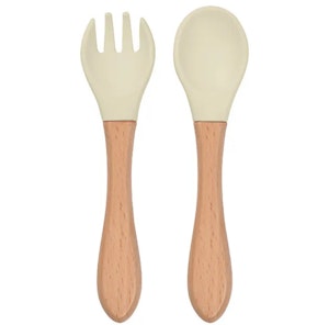 BabyBloom Silikon Bestick Beige
