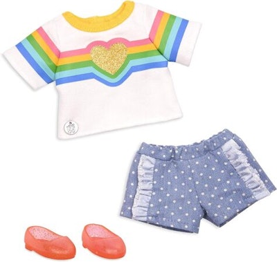 Glitter Girls Rainbow Outfit