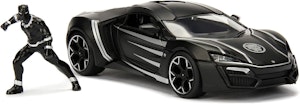 Marvel Avengers Black Panther Modellbil Lykan Hypersport 1:24 med Figur