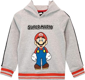 Super Mario Hoodie Grå