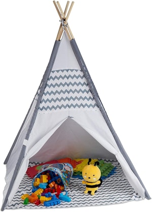 Relaxdays Lektält Tipi Grå