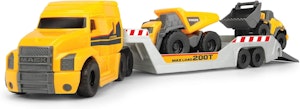 Dickie Toys Mack Volvo Långtradare Med Anläggningsfordon
