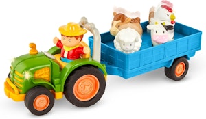 Battat Toys Traktor Med Släp Och Figurer