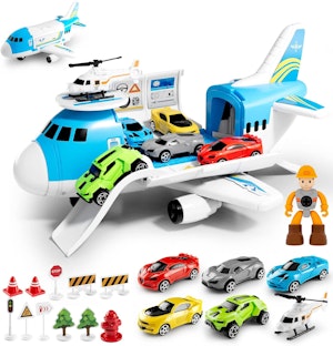 Anby Families Flygplan Med Bilar Och Tillbehör