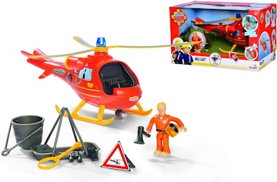 Brandman Sam Helikopter Wallaby med Figur
