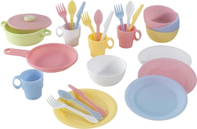 Kidkraft Köksredskap 27 Delar Pastel