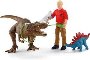 Schleich Tyrannosaurus Rex attack