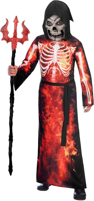 Liemannen med Eldflammor Barn Maskeraddräkt