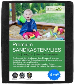 Sandlåda Presenning Svart