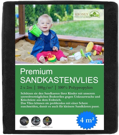 Sandlåda Presenning Svart