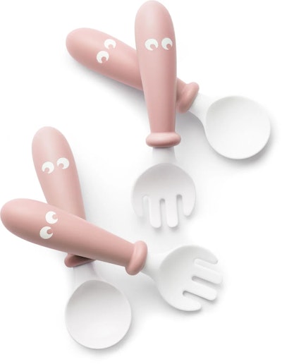 BabyBjörn Bestickset 2-pack Blekrosa
