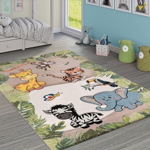 Paco Home Barnmatta Jungle Animals Green