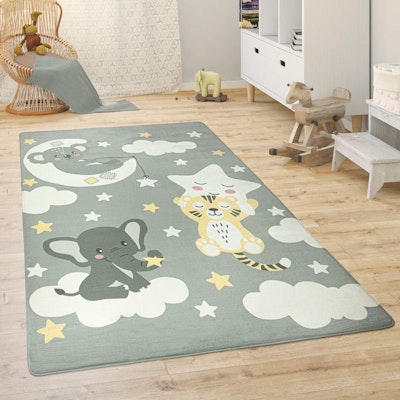 Paco Home Barnmatta Grey Animals