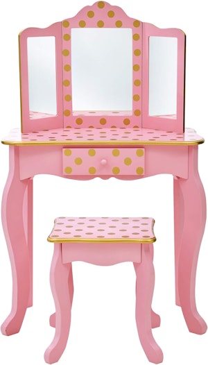 Teamson Sminkbord Roséguld