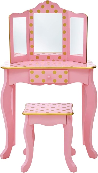 Teamson Sminkbord Roséguld