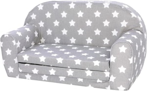 Knorrtoys Barnsoffa Grå Stjärnor
