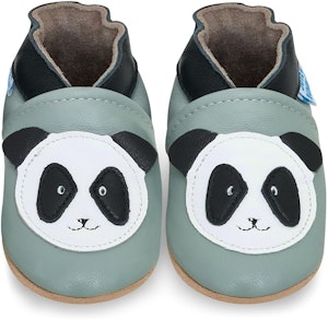Juicy Bumbles Mjuka Lära-Gå Skor Grön Panda
