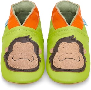 Juicy Bumbles Mjuka Lära-Gå Skor Grön Gorilla