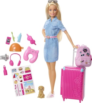 Barbie Travel Doll Med Tillbehör