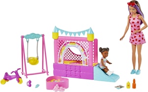 Barbie Skipper Barnvakt Hoppborg