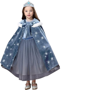 Elsa Luxury Princess Dress Set Med Tillbehör