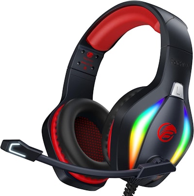 Fachixy FC100 Gaming Headset Svart/Röd